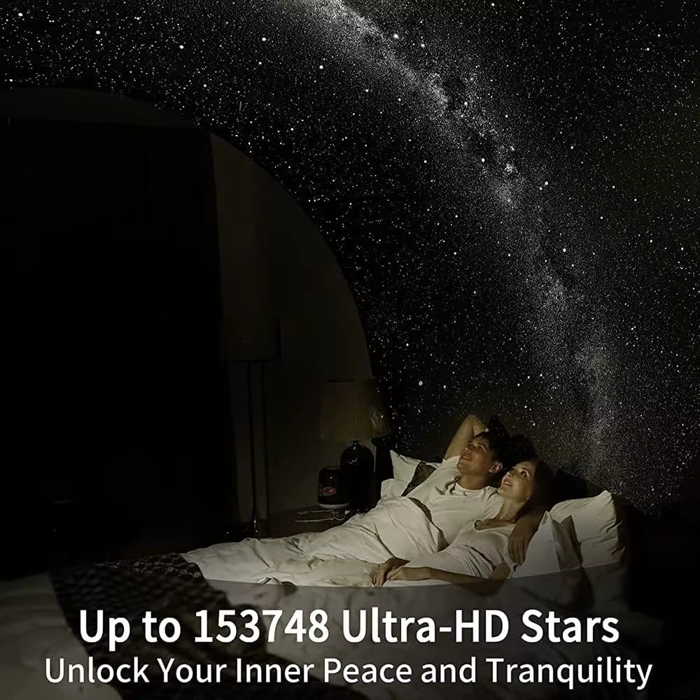 12-in-1 4K HD Star Projector and Planetarium Lamp with 360° Rotation for Kids' Rooms - Ideal Valentine's Gift